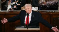 Trump blasts Democrats who refused to stand for protecting Americans over 'illegal aliens' at State of the Union 2026