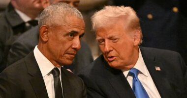 Trump had Obama shed a tear as he addressed senior White House staff