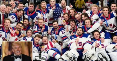 Trump invites gold-winning US men's Olympic hockey team to State of the Union address, gushes over goalie Connor Hellebuyck in postgame phone call
