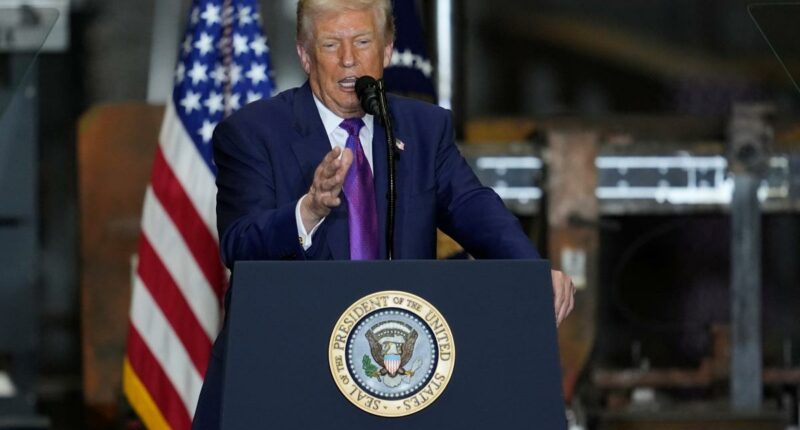 Trump offers fiery defense of tariffs as Supreme Court prepares to rule on his agenda