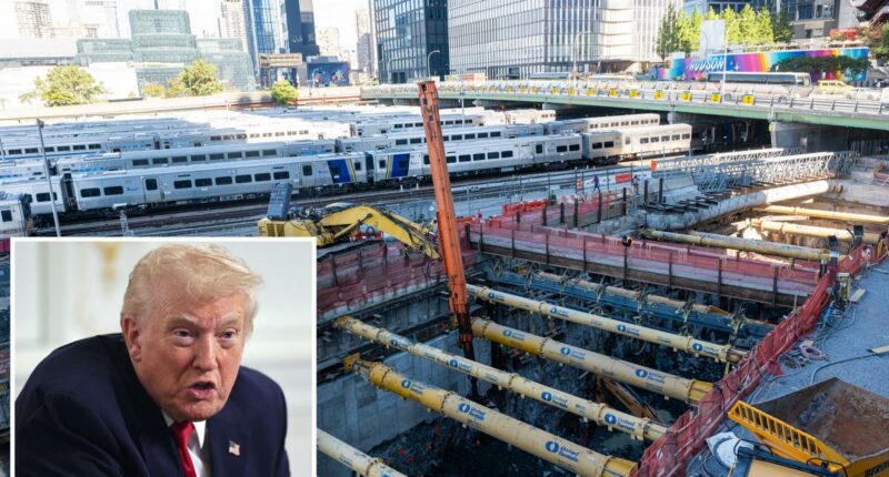 Trump vows feds won't pay for Gateway tunnel overruns, denies wanting to rename Penn Station after himself