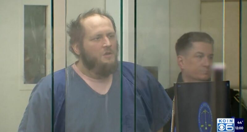 'Trump's coming': Man accused of pulling gun from tote bag and shooting 2 cops claims president will rescue him from 'unconstitutional and illegal insurrection'