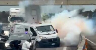 Two arrested in Italy over armed robbery on security truck