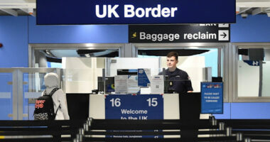 UK work visa numbers cut sharply in 2025