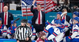 US hockey team survives early scare vs Latvia in Olympic opener
