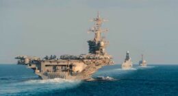 USS Abraham Lincoln US Navy aircraft carrier