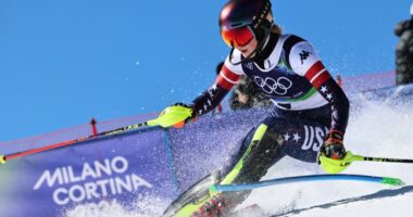 US skiing star Mikaela Shiffrin wins slalom to break 8-year Olympic medal drought