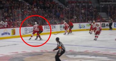 USA hockey star is left bloodied by rival in brutal incident hours after criticizing White House and Trump over AI video