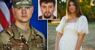 Ukrainian refugee and military boyfriend shot dead in bed allegedly by jealous ex