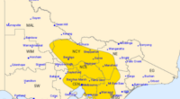 A severe weather warning is in place for heavy rainfall across central Victoria tomorrow.