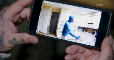 The suspect was caught on camera allegedly spraying the food with poison.