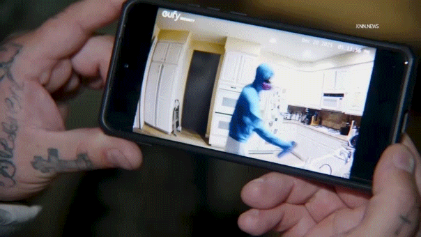 The suspect was caught on camera allegedly spraying the food with poison.