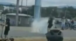 Video shows cyclist attacked by e-bike riders at Gold Coast sports ground