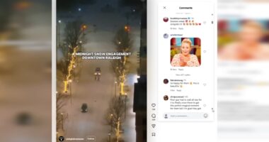 Viral video: couple's snowy dance in downtown Raleigh captures hearts