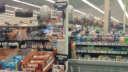 Gif of students ransacking kroger