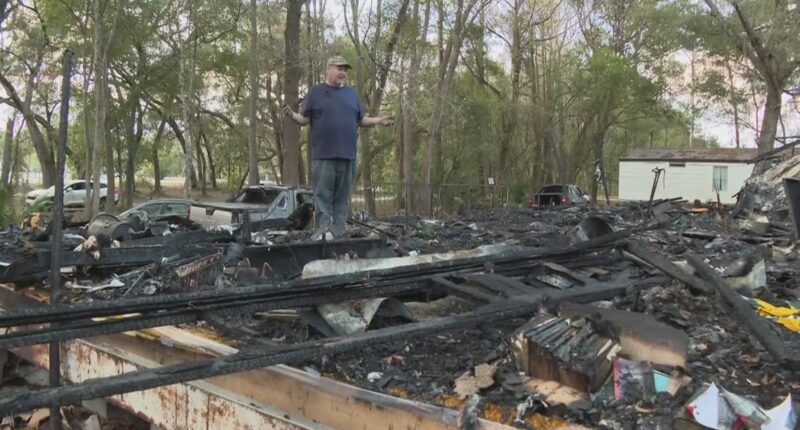 'We will rebuild': Melrose veteran, son lose home in fire; community rallies to help
