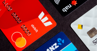 Debit cards from the big four banks - Commonwealth Bank, NAB, Westpac, ANZ