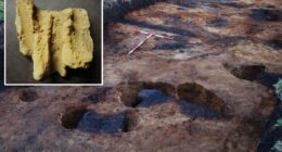 Workers discover ancient burial site and 'incredibly rare' find during Scotland sewer project