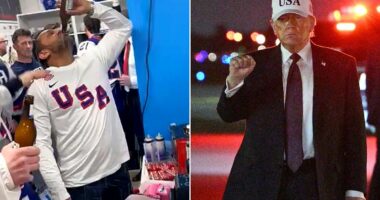 rump 'slammed Kash Patel for his beer-chugging Olympics celebration