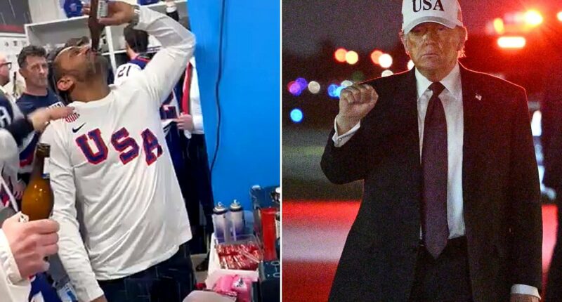 rump 'slammed Kash Patel for his beer-chugging Olympics celebration