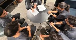 The five footballers were granted humanitarian visas overnight.