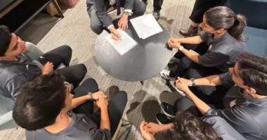 The five footballers were granted humanitarian visas overnight.