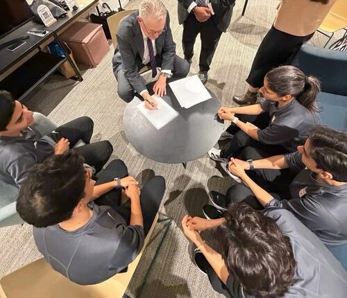 The five footballers were granted humanitarian visas overnight.