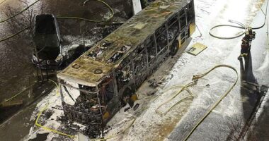 6 dead in Switzerland bus fire, police suspect arson