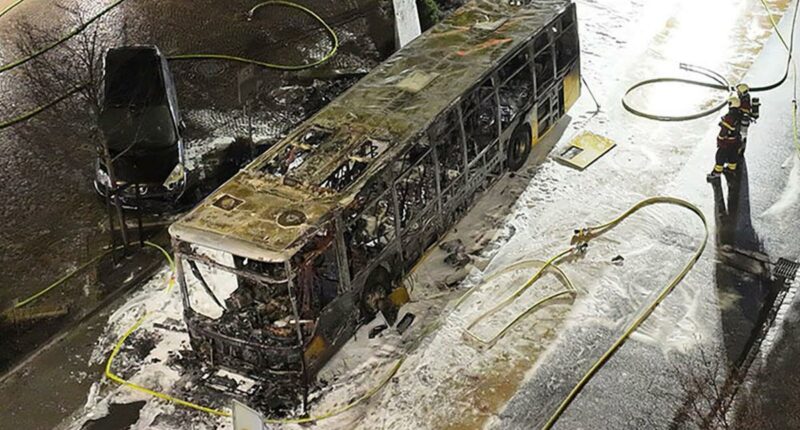 6 dead in Switzerland bus fire, police suspect arson