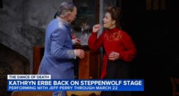 Actress Kathryn Erbe in 'The Dance of Death' at Steppenwolf Theatre this month in Lincoln Park, Chicago