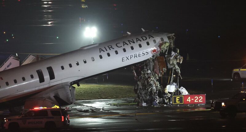Air Canada plane collides with vehicle on runway at LaGuardia Airport