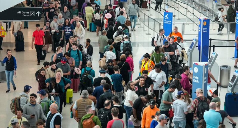 Airport chaos across country: TSA screenings are backed up for HOURS