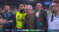 Albanese says risk of fine 'worth it' to join celebration as Alex Johnston makes NRL history