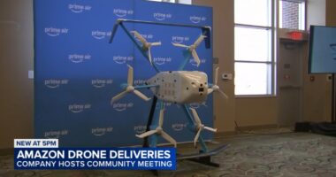 Amazon shows off delivery drones coming to Markham, Matteson areas soon at Tinley Park's Convention Center