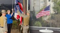 American flag raised, flies over US Embassy in Venezuela building for first time in 7 years
