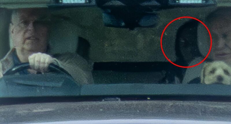Andrew Mountbatten-Windsor spotted in Range Rover with 'mystery woman'