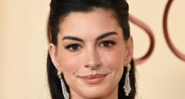 Anne Hathaway, 43, goes viral for taut face at Oscars