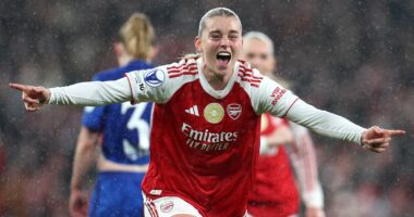 Arsenal 3-1 Chelsea: Gunners in driver's seat as Chloe Kelly and Co take two-goal advantage against Sonia Bompastor's side in Women's Champions League quarter-final
