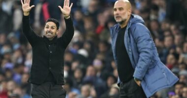 Arsenal vs Man City - COMBINED XI: Stats boffins give Pep Guardiola's side the edge as just ONE Gunners attacker makes star-studded eleven ahead of Carabao Cup final