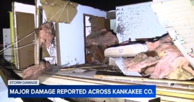 At least 4 tornadoes suspected of leaving trail of damage in Kankakee, Illinois, Lake Village Indiana, NWS says