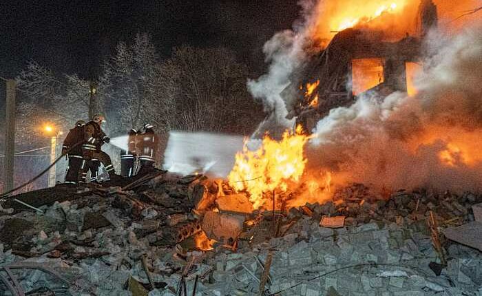 At least 7 killed in Ukraine's Kharkiv as Russian missile hits apartment building