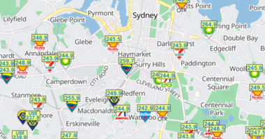 Petrol prices Sydney 13/3/26