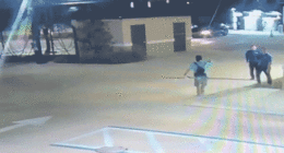 Ax-wielding suspect subdued by teen military recruit's MMA takedown in car wash clash caught on video