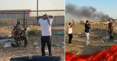 'Back up, I'm American!' moment local threatens US airman with a pipe