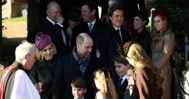 Beatrice's 'awkward' Christmas with Kate and William: Princess showed feelings of 'dislike' towards the couple weeks after her father was stripped of his titles, body language expert claims 