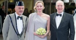 Behind the scenes at Monaco's Rose Ball - where Princess Charlene stunned in silver and Formula One ace Charles Leclerc and his new wife made their debut as newlyweds