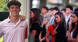 Beloved student Jimmy Gracey’s standing room only memorials span campus church service, fraternity vigil