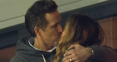 Blake Lively plants kiss on Ryan Reynolds in rare joint appearance