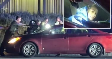 Bodycam footage shows police officers firing at San Marcos driver who fired gun