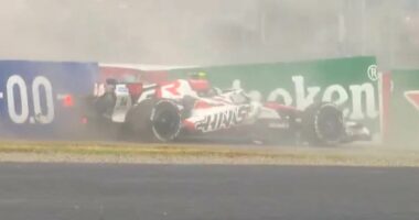 British driver Ollie Bearman, 20, breaks silence after narrowly escaping serious injury in 191mph crash at Japanese Grand Prix